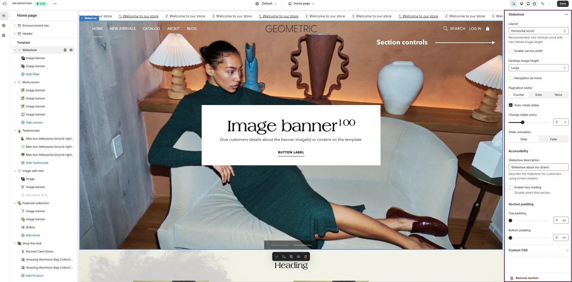 Homepage hero images impact on Shopify speed